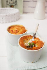 Chicken traditional pot pies.