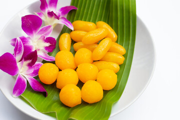 Traditional Thai desserts. 