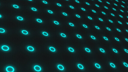 Glow neon circle dot sliding slowly background