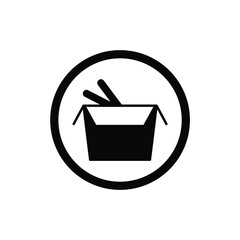 wok box icons  symbol vector elements for infographic web