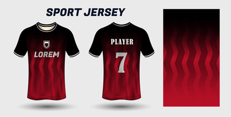 Sport jersey design fabric textile template
