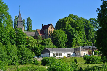 Fototapeta na wymiar Radepont; France - june 24 2021 : picturesque village