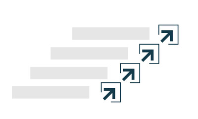 Business concept growth success process