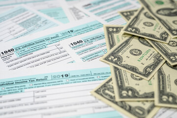 us dollars above on tax forms 1040