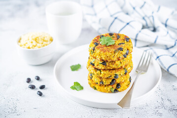 Millet Black Beans Oats Cilantro Burgers