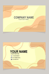 company business card design with aesthetic design.