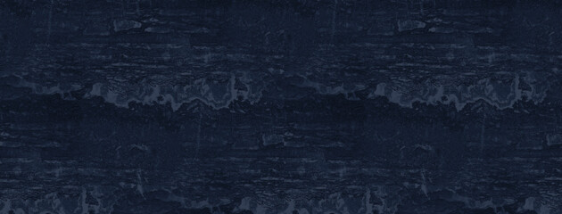 Blue marble stone motif. Abstract dark background best for banner or luxury wallpaper. 