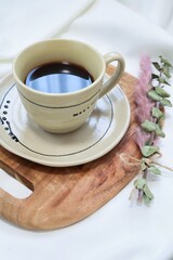 可愛いカップのコーヒー　ティータイム