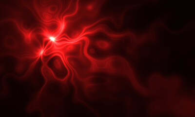 Hot red fluid abstract background light. Fractal Lights and waves texture 