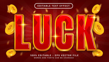 lucky diamond texture 3d text effect and editable text effect	
 - obrazy, fototapety, plakaty