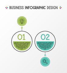 Design of infograph with business icons. Vector