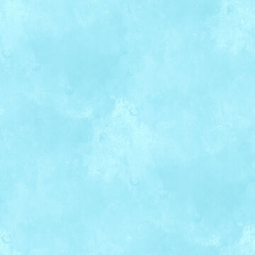 Watercolor paper with subtle blue stains pattern. Seamless background. 