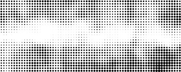 black and white background with halftone dots