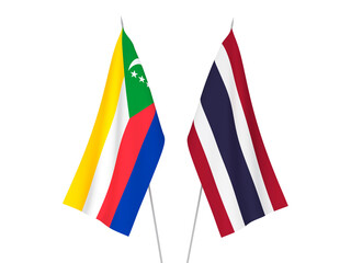 Thailand and Union of the Comoros flags