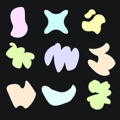 set of abstract shape
