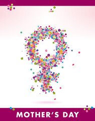 confetti woman symbol mother‘s day
