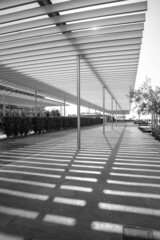 shade roof with metal sheets