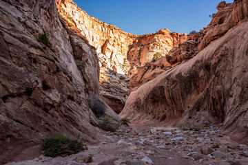Formations in the Capitol Gorge Trail, Capitol Reef National Park, Utah