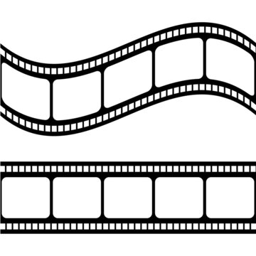 Film strips set. Vector collection.