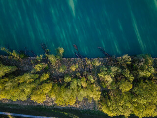 The river Inn seen from above