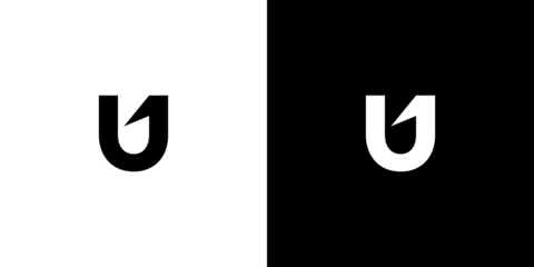 Unique and modern U letter initials logo design 2