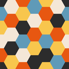 Trendy minimalist seamless pattern with abstract creative geometric composition