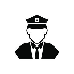 police icon on white background	
