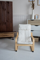 Modern beige arm chair