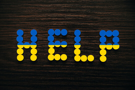 Stay with Ukraine. War in Ukraine. Map of Ukraine. Peace. No war