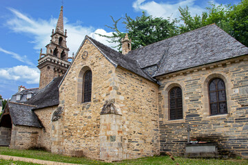 Fototapeta na wymiar Locquénolé. Eglise Saint-Guénolé. Finistère. Bretagne 