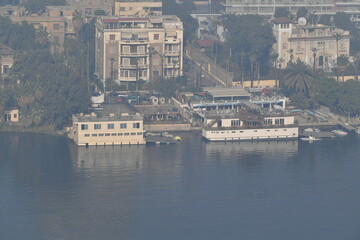 Fototapeta premium Cairo City, Syria, Egypt, River, Bridge, Skyline, Building, Water, Architecture, Sky, Nile River, Panorama, London, Cityscape, Buildings, Skyscraper, View, Landscape, Office, Russia, Travel, Middle Ea