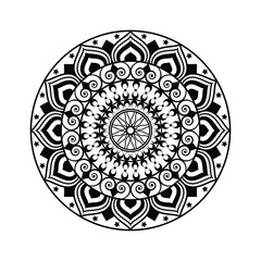 Vector mandala graphic design abstract pattern isolated on white background illustration for Premium Vector
