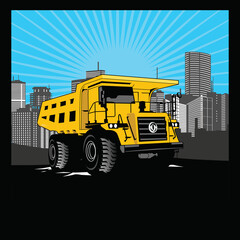 Naklejka premium The mining Truck
