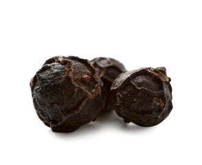 Black pepper isolated on white
