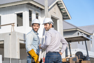 construction workers at work