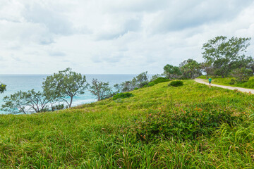 Laufpfad an der australischen Küste