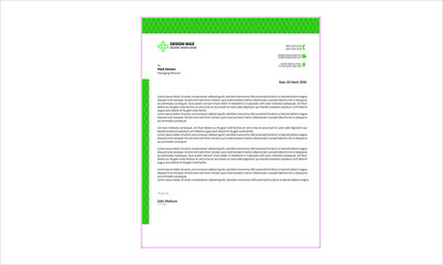 letterhead design, commercial letterhead