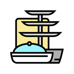 serve ware utensil color icon vector. serve ware utensil sign. isolated symbol illustration