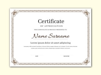Download A4 Size Certificate Border Design Vector File