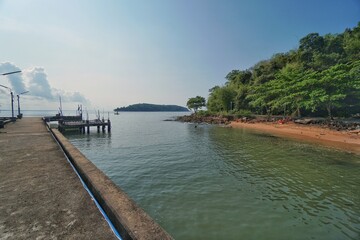 pier on the river