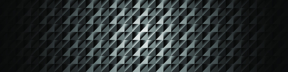 Dark black Geometric grid background. Modern dark abstract vector texture