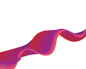 Colorful Wavy Lines Abstract Background. Wallpaper. Vector