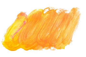 abstract acrylic watercolor paint brush stroke texture isolated on white background for logo and...