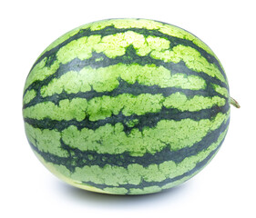 yellow watermelon fruit isolated on white background