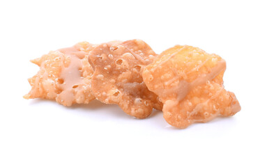 fried crispy roti dough with sweetened condensed milk