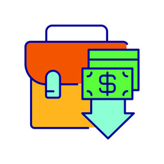 replenishment of the investment portfolio. Color icon