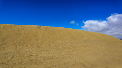 sand dunes and sky, canary island