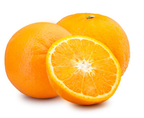 orange fruit isolated on white background