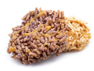 rice cracker isolated on white background
