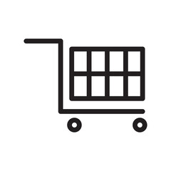 Naklejka na ściany i meble if you have business or work about shopping and others, download this trolley icon template right away